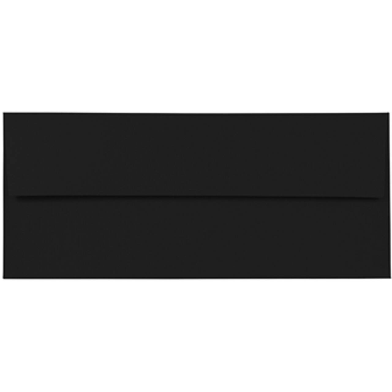 JAM Paper #10 Smooth Black Business Premium Straight Flap Envelopes